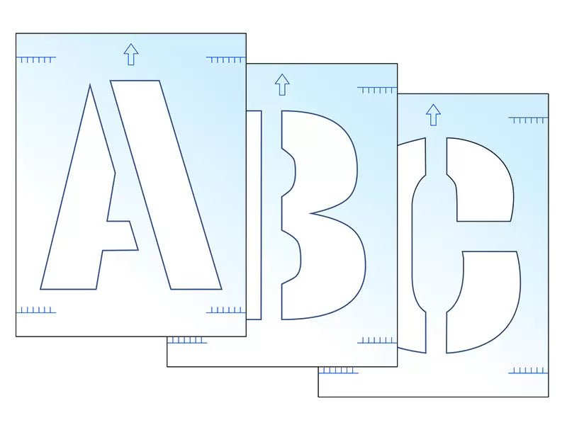 Scan - SCA9417 - Letter Stencil Kit 300mm