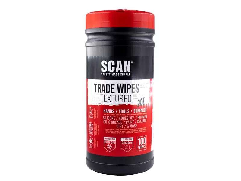 Scan - SCACWT100 - Heavy-duty Trade Wipes (Tub 100)