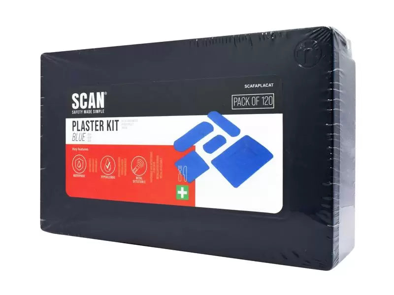 Scan - SCAFAPLACAT - Assorted Hypoallergenic Blue Plasters 120