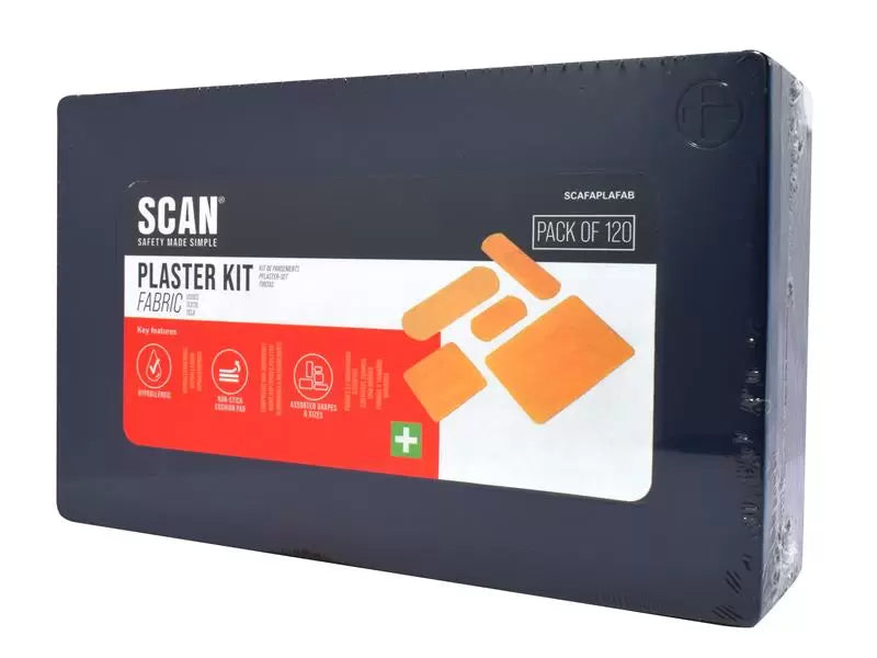 Scan - SCAFAPLAFAB - Assorted Hypoallergenic Fabric Plasters 120