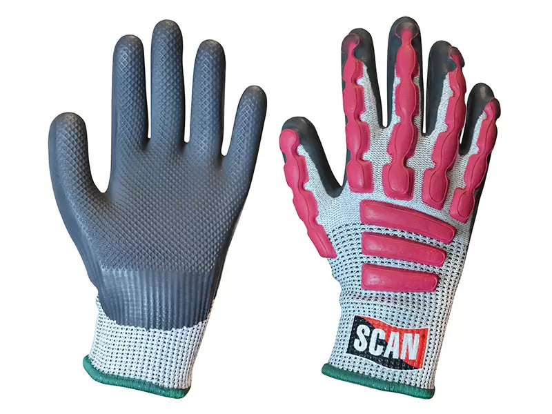Scan - SCAGLOAIM - Anti-Impact Latex Cut 5 Gloves - M (Size 8)