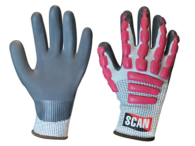 Scan - SCAGLOAIXL - Anti-Impact Latex Cut 5 Gloves - XL (Size 10)
