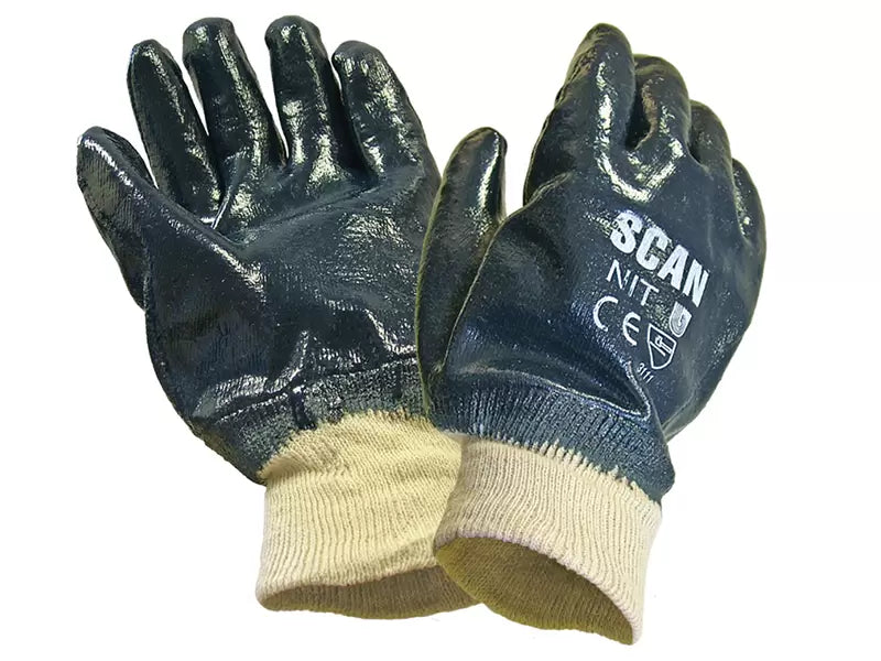 Scan - SCAGLONIT - Nitrile Knitwrist Heavy-Duty Gloves