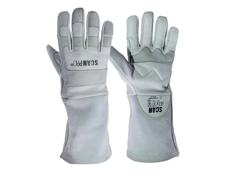 Scan - SCAGLOPWELXL - Premium Leather Welding Gloves - XL (Size 10)
