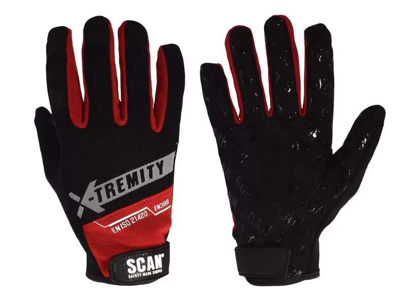 Scan - SCAGLOTOUCH - Work Gloves with Touch Screen Function - L (Size 9)