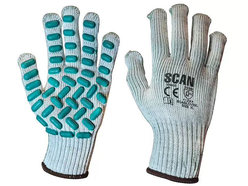 Scan - SCAGLOVRXL - Vibration Resistant Latex Foam Gloves - XL (Size 10)