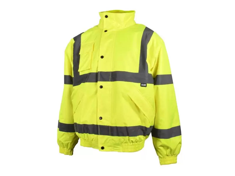 Scan - SCAHVBJL - Hi-Vis Yellow Bomber Jacket - L (44in)