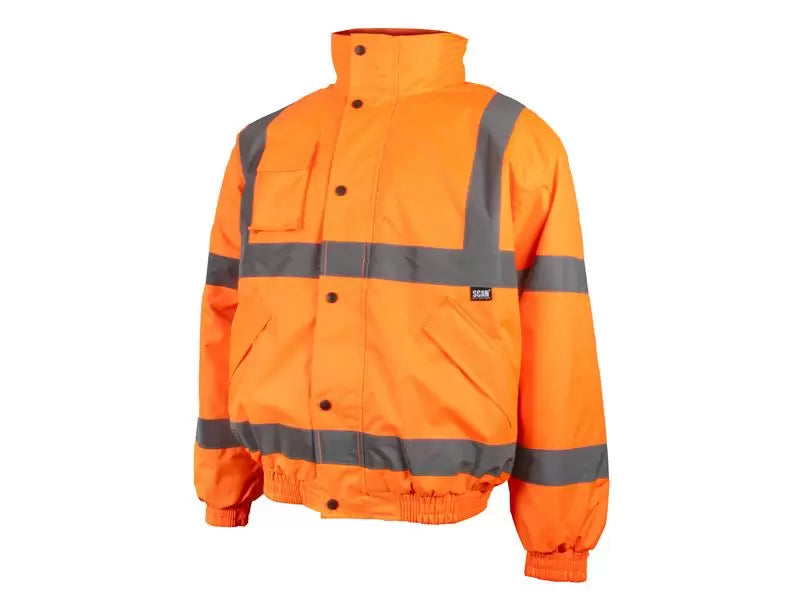 Scan - SCAHVBJLO - Hi-Vis Bomber Jacket Orange - L (44in)