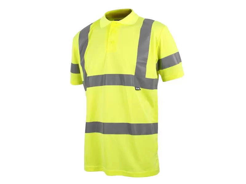 Scan - SCAHVPSL - Hi-Vis Polo Shirt Yellow - L (42in)