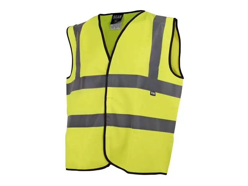 Scan - SCAHVWXXXL - Hi-Vis Waistcoat Yellow - XXXL (56in)