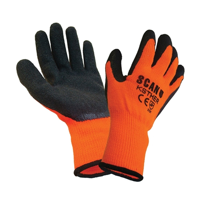 Scan Orange Thermal Grip Gloves