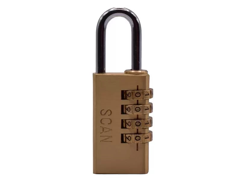 Scan - SCAPLB28COM - Brass Combination Padlock 28mm