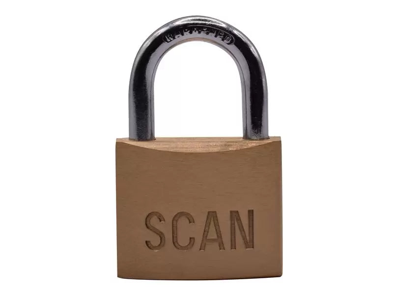 Scan - SCAPLB40KA - Brass Padlock 40mm Keyed Alike Pack of 2