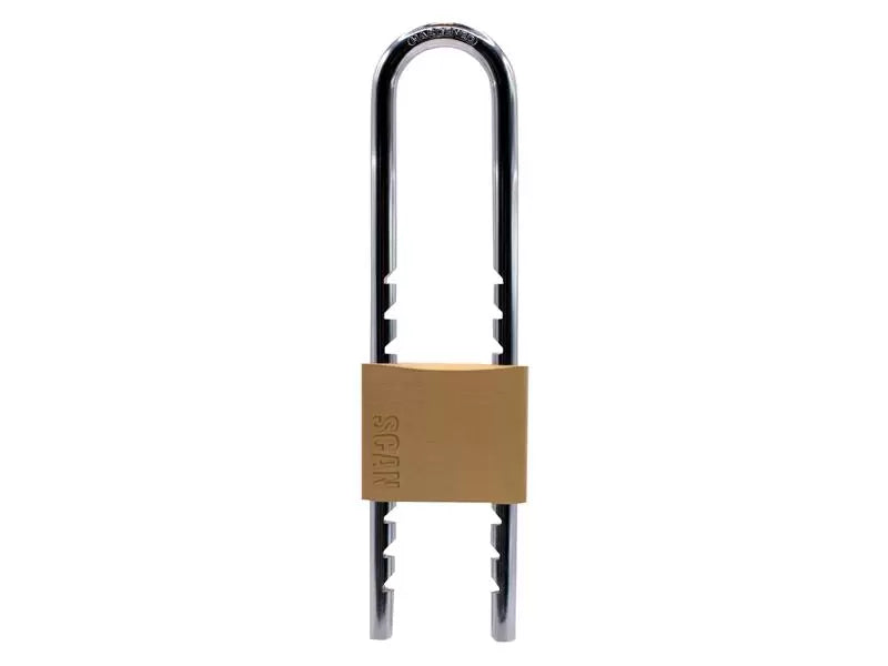 Scan - SCAPLBSLIDE - Brass Padlock 50mm Sliding Shackle