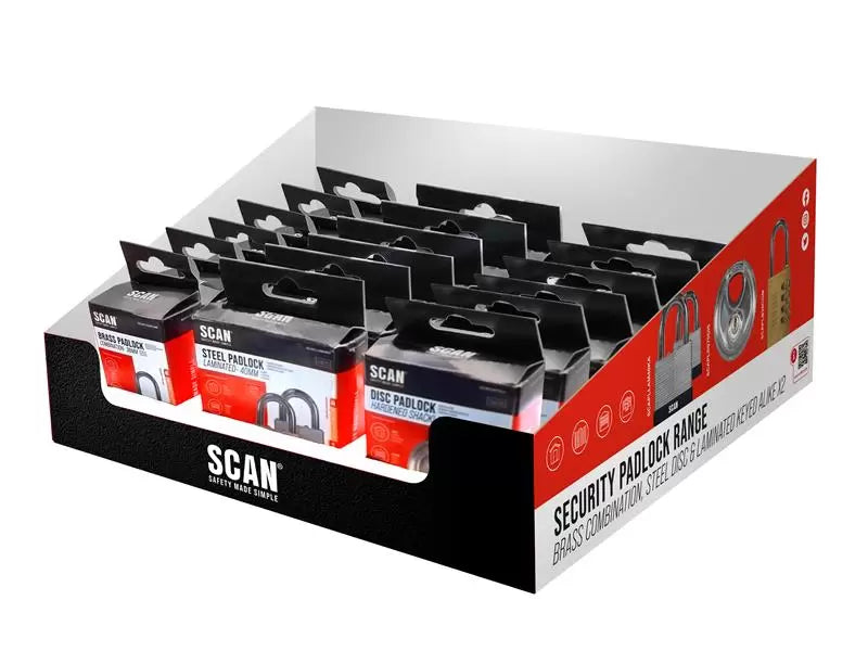 Scan - SCAPLCDU18 - Padlock CDU Display (18 Padlocks)