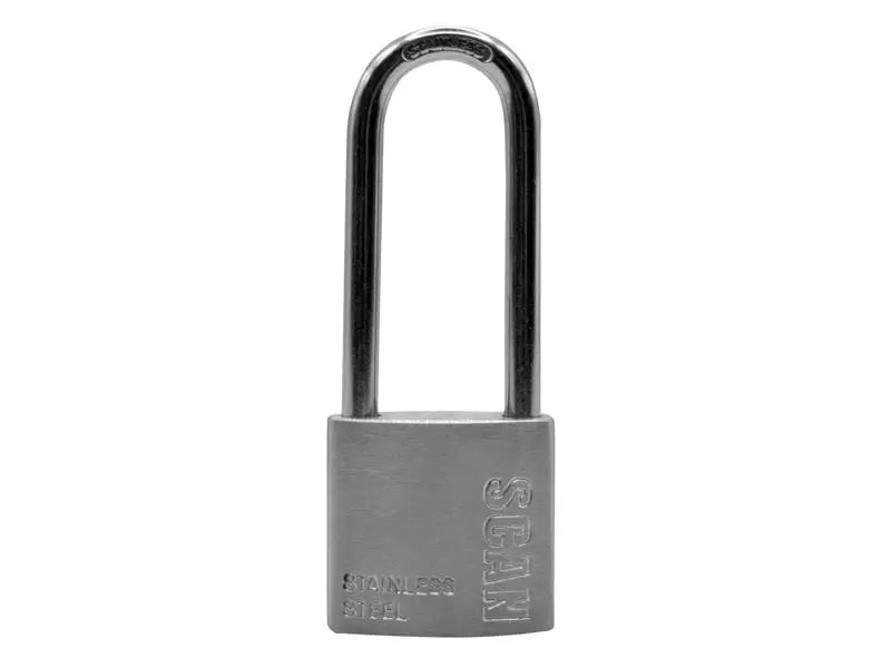 Scan - SCAPLSS32LS - Stainless Steel Padlock 32mm Long Shackle