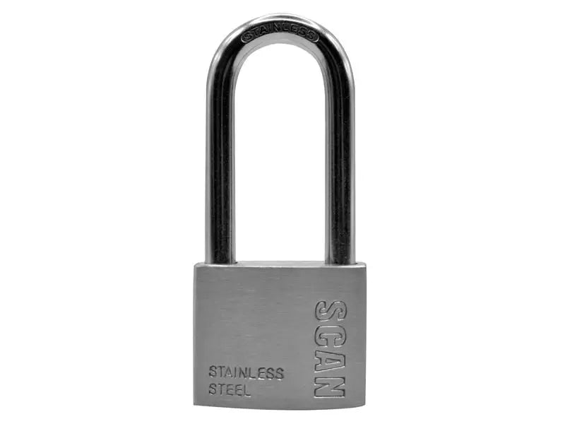 Scan - SCAPLSS50LS - Stainless Steel Padlock 50mm Long Shackle