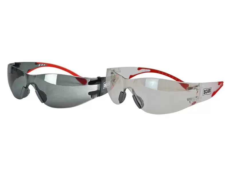 Scan - SCAPPEFSTWIN - Flexi Spec Safety Glasses Twin Pack