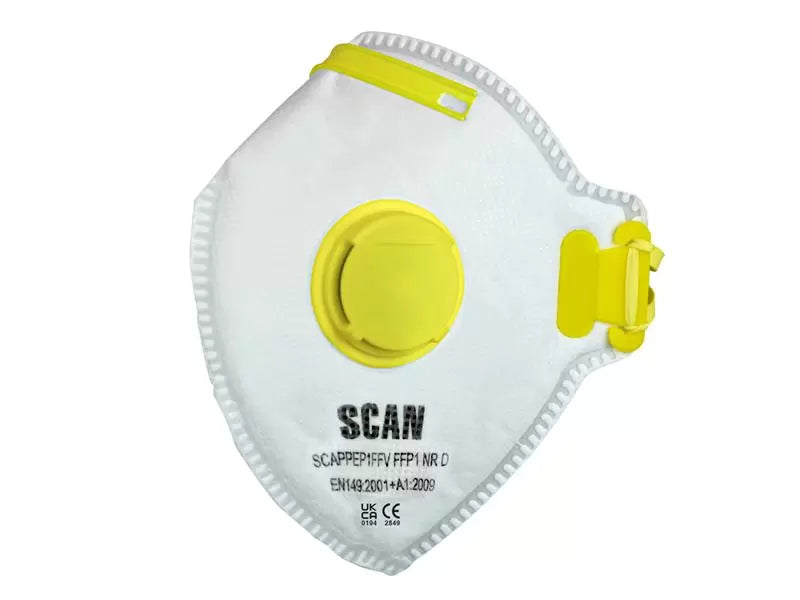 Scan - SCAPPEP1FFVB - Fold Flat Valved Disposable Mask FFP1 (Pack of 10)