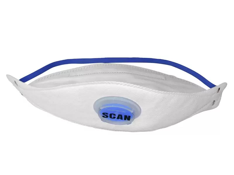 Scan - SCAPPEP2TFV - Tri Fold Valved Disposable Mask FFP2 (Pack 3)