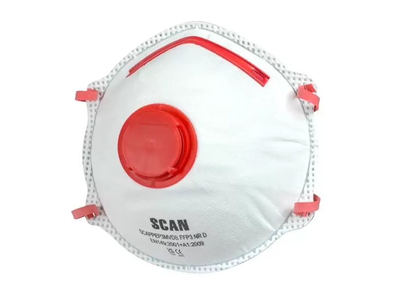 Scan - SCAPPEP3MVD - Moulded Disposable Valved Masks FFP3 (Pack 2)