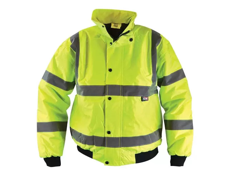 Scan - SCAHVBJM - Hi-Vis Yellow Bomber Jacket - M (41in)