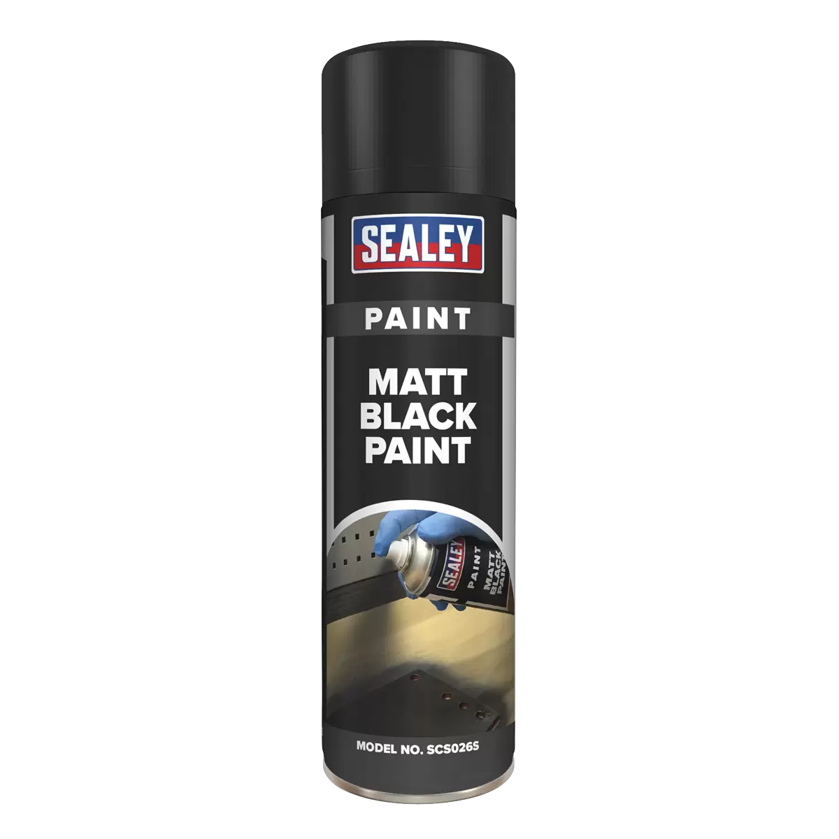 Sealey - SCS026S - Matt Paint 500ml - Black