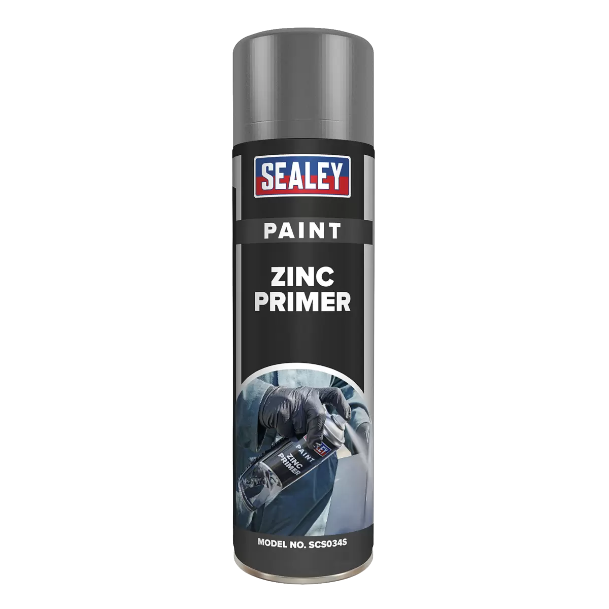 Sealey - SCS034S - Primer Paint 500ml - Grey Zinc