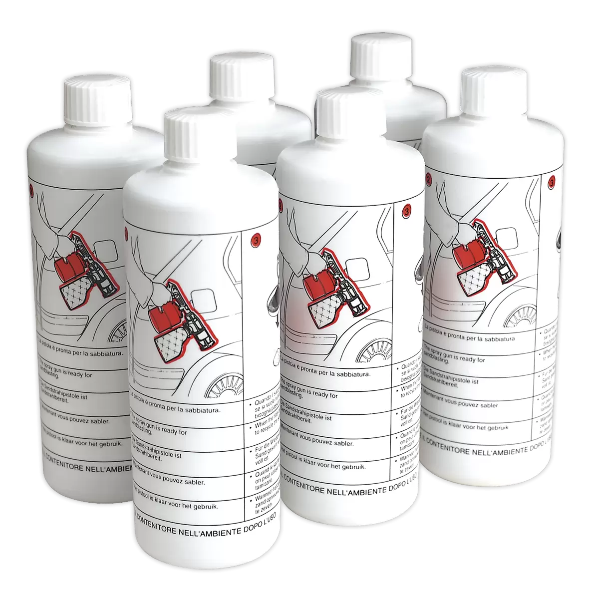 Sealey - SG10/SAND6 - Shot Blasting Sand - Pack of 6