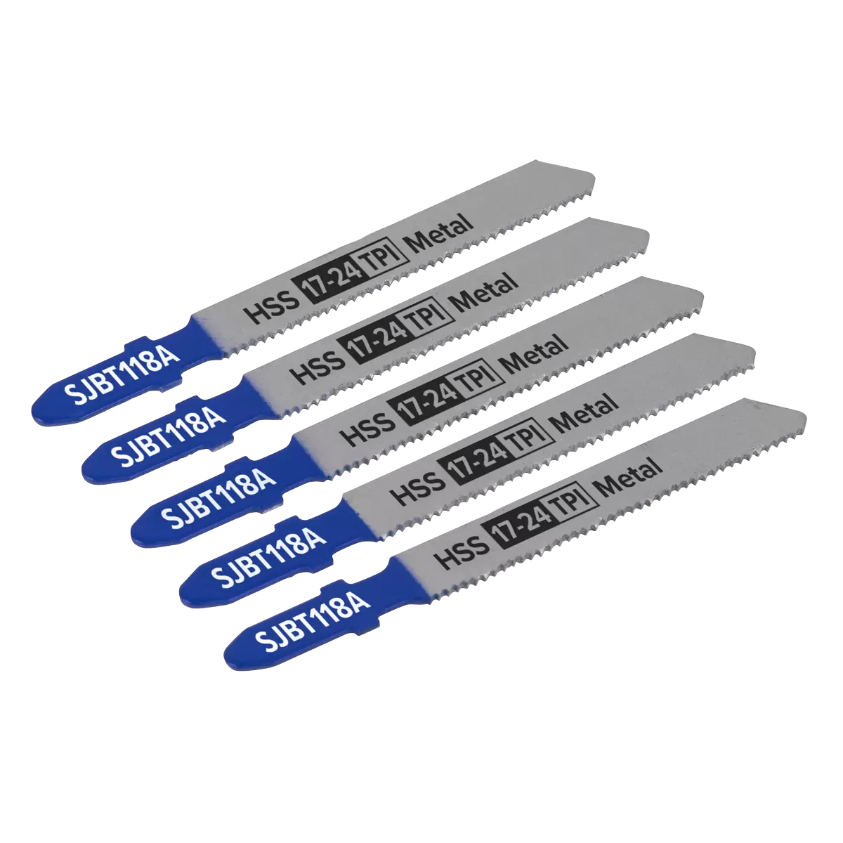 Sealey Jigsaw Blade for Metal 92mm 17-24tpi Pack of 5
