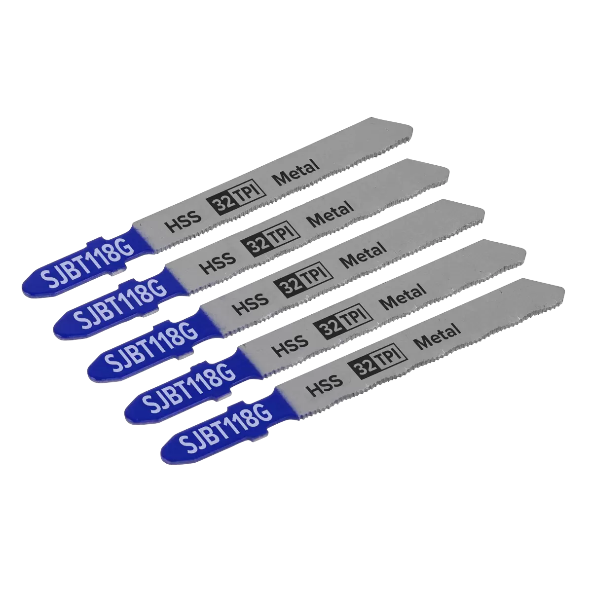 Sealey Jigsaw Blade for Metal 75mm 32tpi Pack of 5