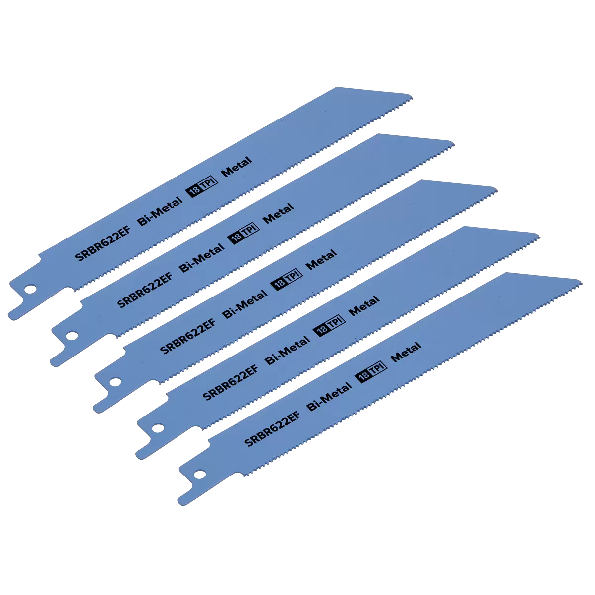 Sealey Reciprocating Saw Blade for Metal 150mm 18tpi Pack of 5