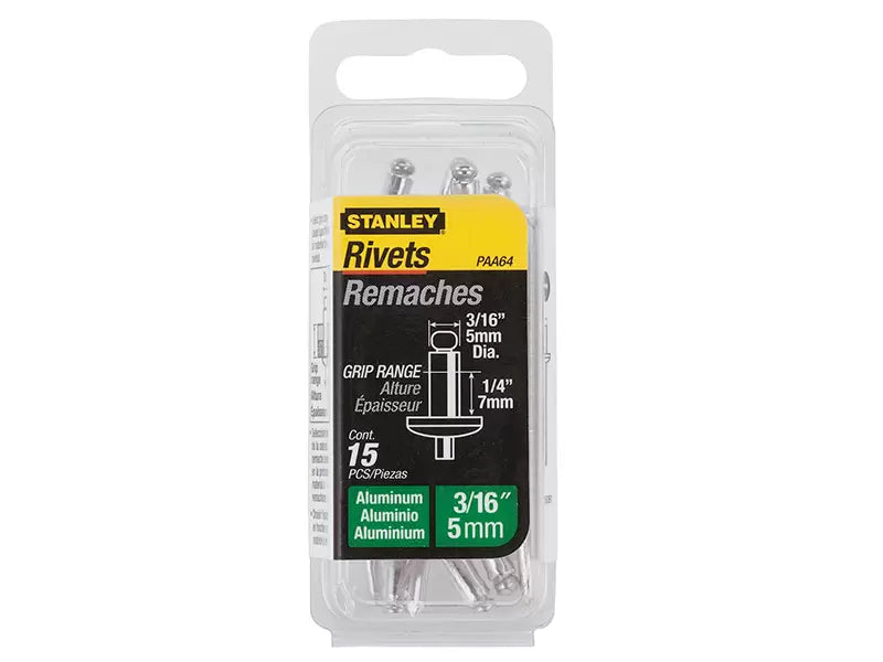 Stanley Aluminium Rivets 5x7mm