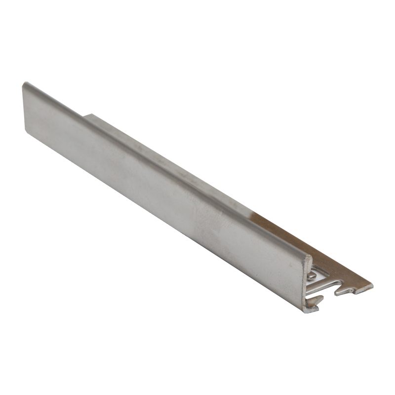 Genesis Straight Edge Polished Stainless Steel Tile Trim ESS 2.5m