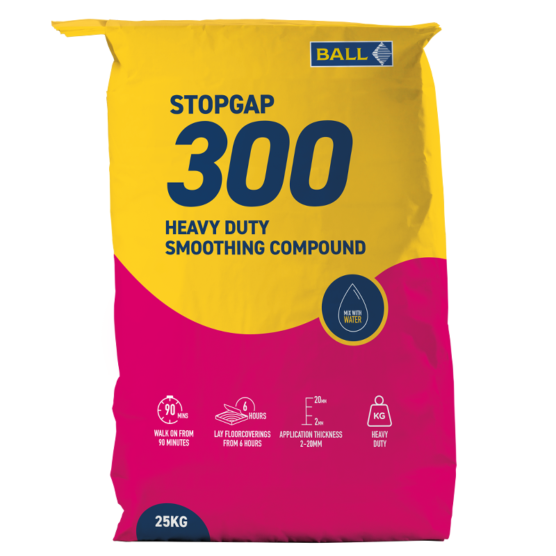 F. Ball STOPGAP 300 Heavy-Duty Floor Smoothing Compound 25kg