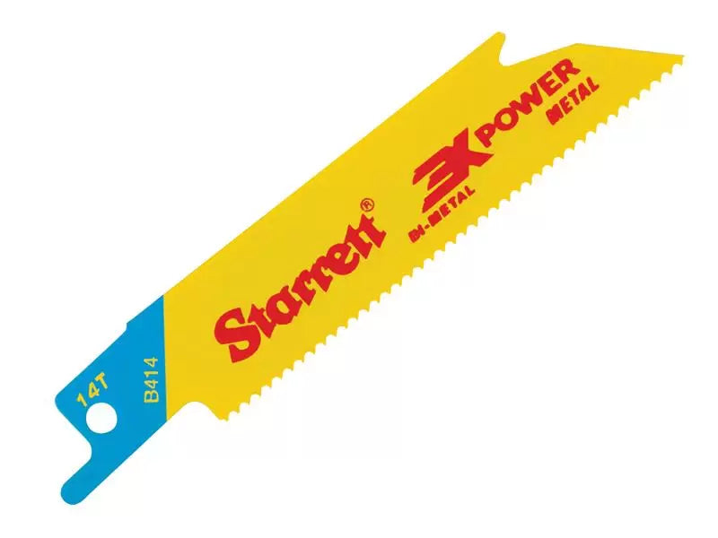 Stanley - STRB4145 - B414-5 Bi-Metal Reciprocating Blade, Metal Straight 100mm 14 TPI (Pack 5)