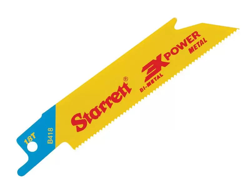 Stanley - STRB4185 - B418-5 Bi-Metal Reciprocating Blade, Metal Straight 100mm 18 TPI (Pack 5)