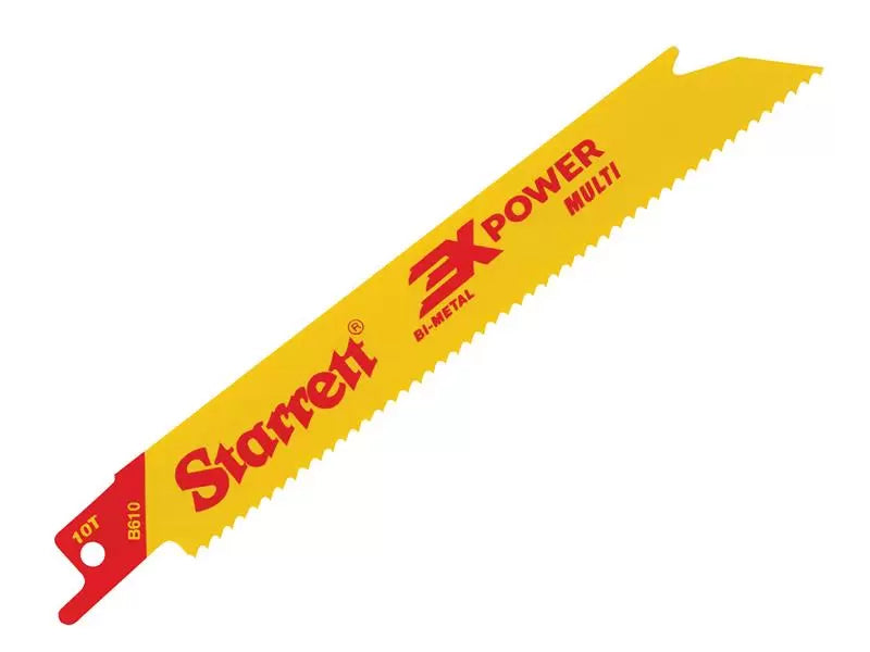 Stanley B6105-5 Bi-Metal Reciprocating Blade Straight 152mm 10 TPI Pack 5