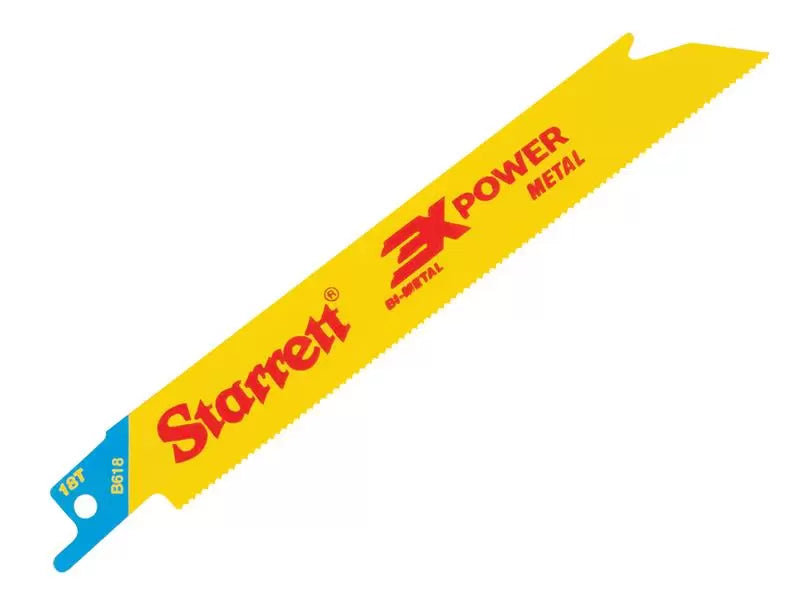 Stanley B618-5 Bi-Metal Reciprocating Blade Metal Straight 152mm 18 TPI Pack 5