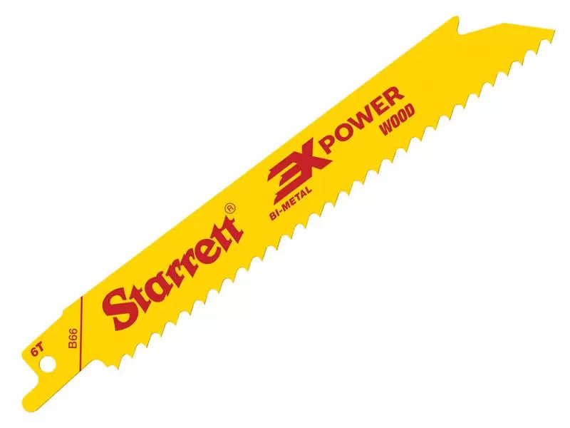 Stanley B66-5 Bi-Metal Reciprocating Blade Wood Straight 152mm 6 TPI Pack 5