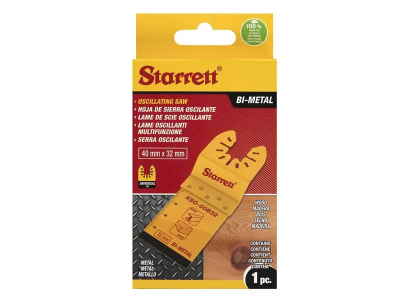 Stanley - STRKSO00B32 - KSO-00B32 Plunge Bi-metal Oscillating Blade 40 x 32mm x 18 TPI