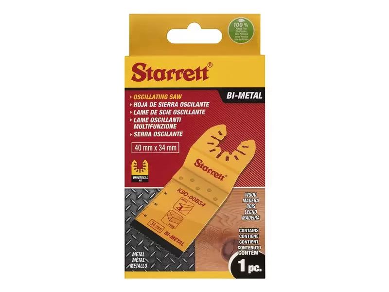 Stanley - STRKSO00B34 - KSO-00B34 Plunge Bi-metal Oscillating Blade 40 x 34mm x 18 TPI