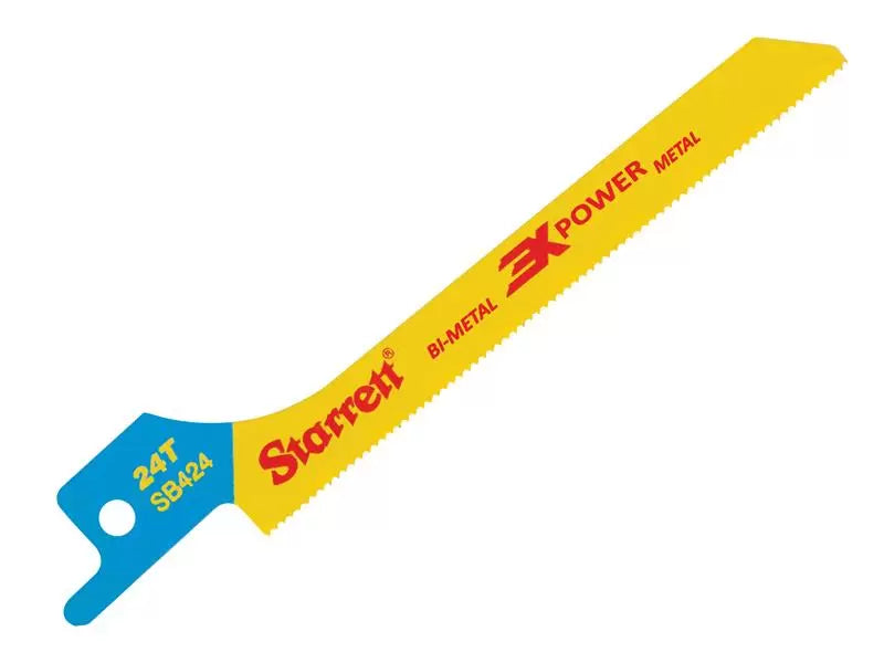 Stanley - STRSB4245 - SB424-5 Bi-Metal Reciprocating Blade, Metal Scroll 100mm 24 TPI (Pack 5)