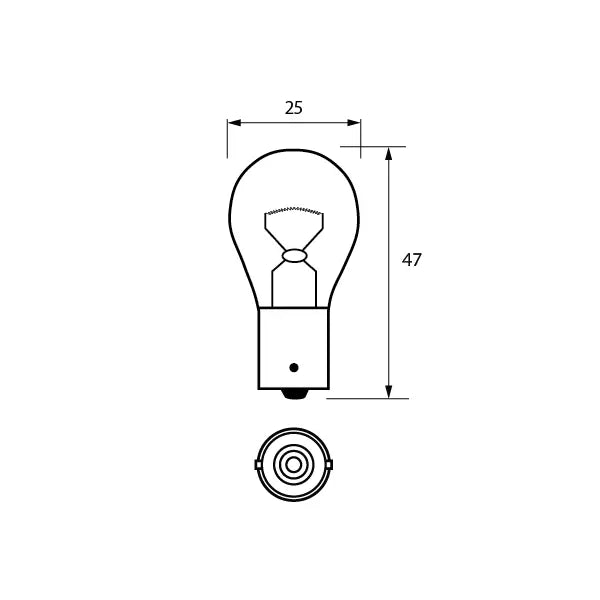 Durite 7-002-41 - Bulb 24V 21W BA15S Pk1