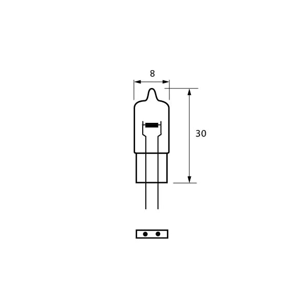 Durite 8-004-34F - Bulb 24V 10W G4 CAPSULE HALOGEN Pk10