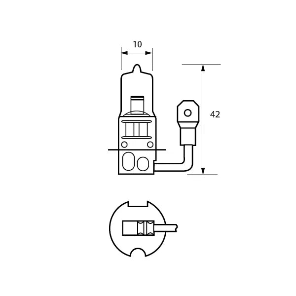 Durite 7-004-53 - Bulb 12V 55W H3 UV HALOGEN Pk1