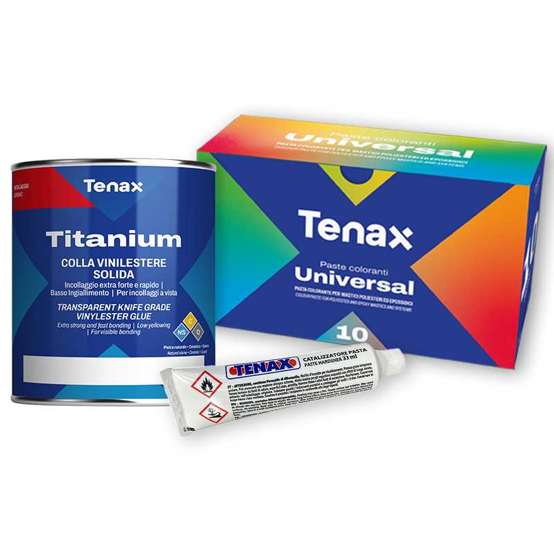 Tenax Extra Clear Knife Grade Hardener & 10 Universal Colour Kit Bundle