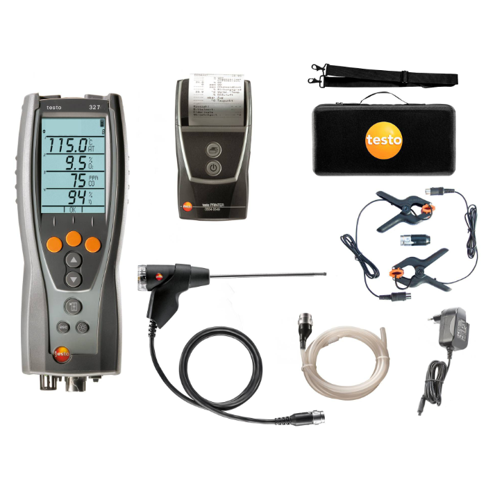 Testo 327-1 Gas Analyser Kit (Advanced Set with Printer)