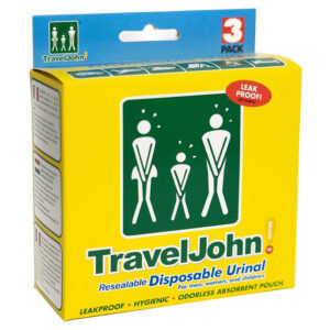 TravelJohn Disposable Urinal Bags – Pack of 3