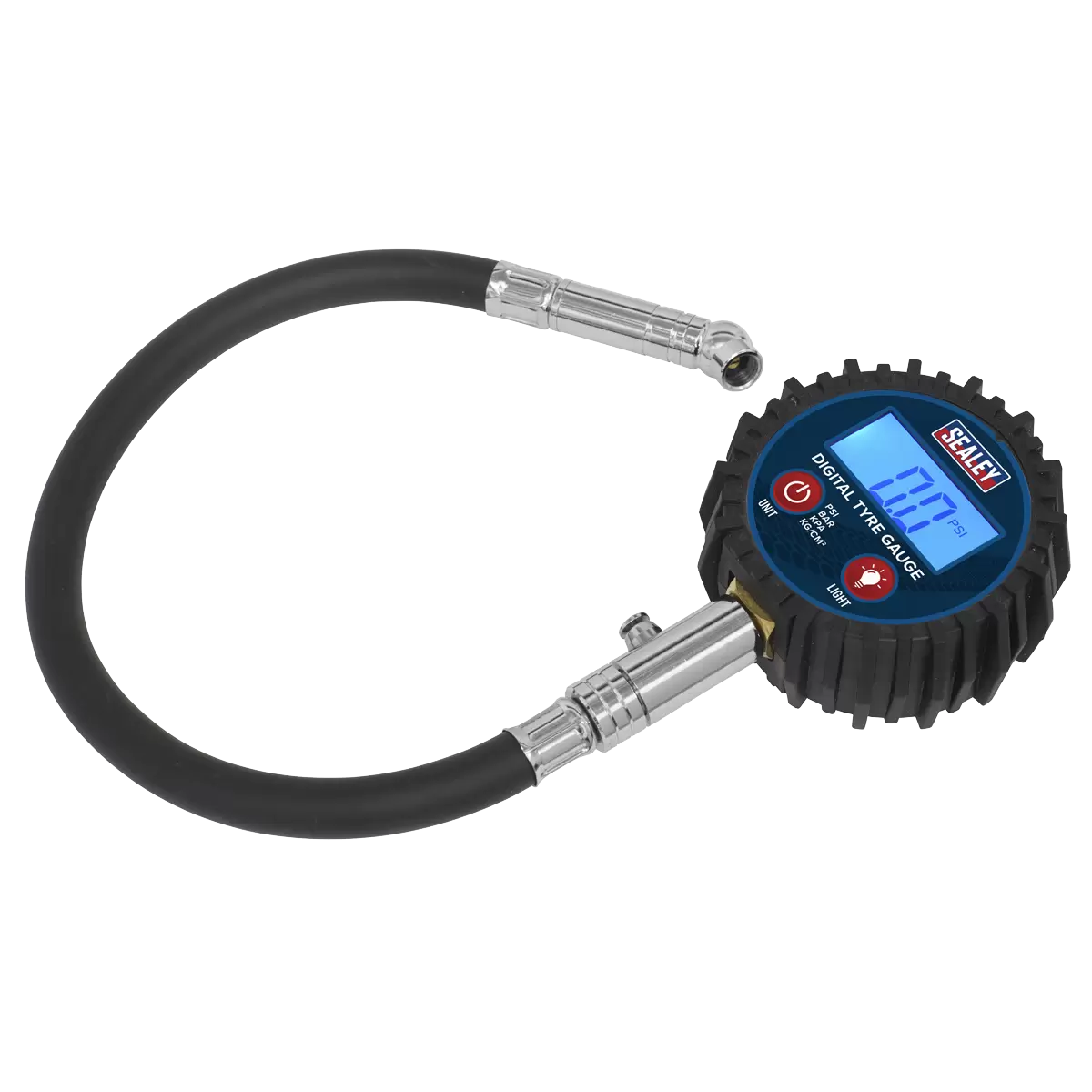 Sealey - TST002 - Digital Tyre Pressure Gauge with Push-On Connector